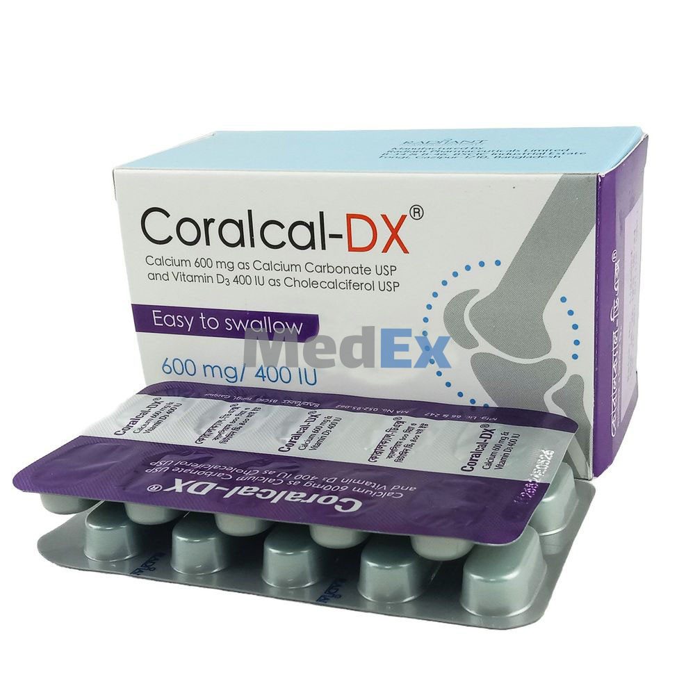 CoralCal-DX | 600mg+400 IU